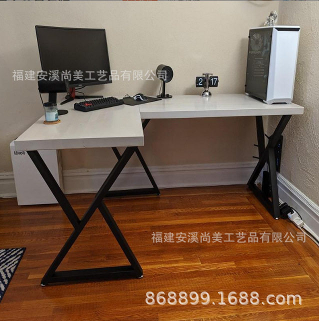 现代简约铁艺桌脚办公桌子腿家具五金配件餐桌腿