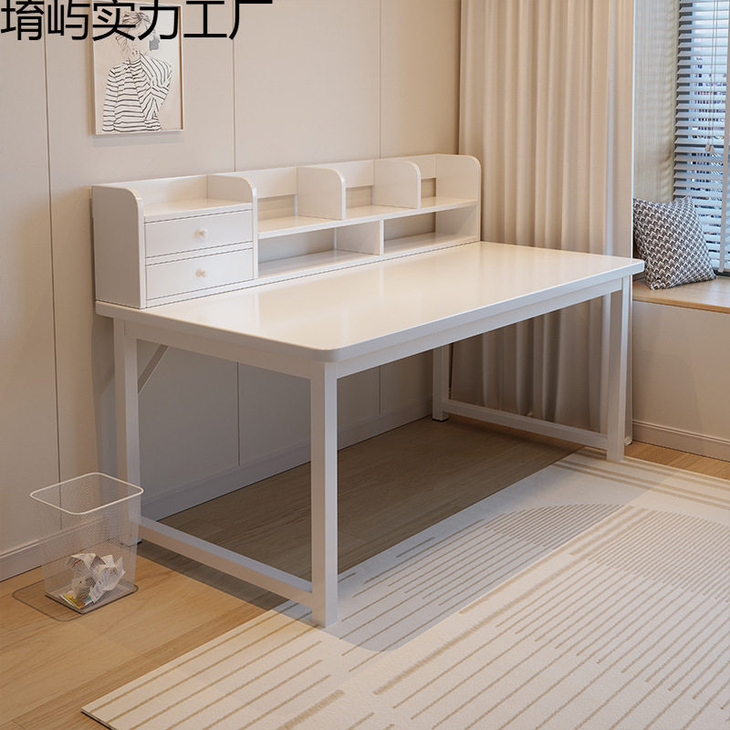 床尾梳妆台卧室简约现代书桌化妆台一体网红化妆桌子卧室女生极简