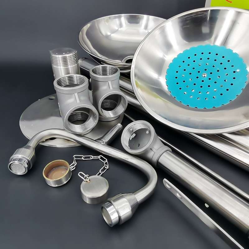 紧急洗眼器TEW6610复合式洗眼器落地式喷淋洗眼器304不锈钢洗眼器