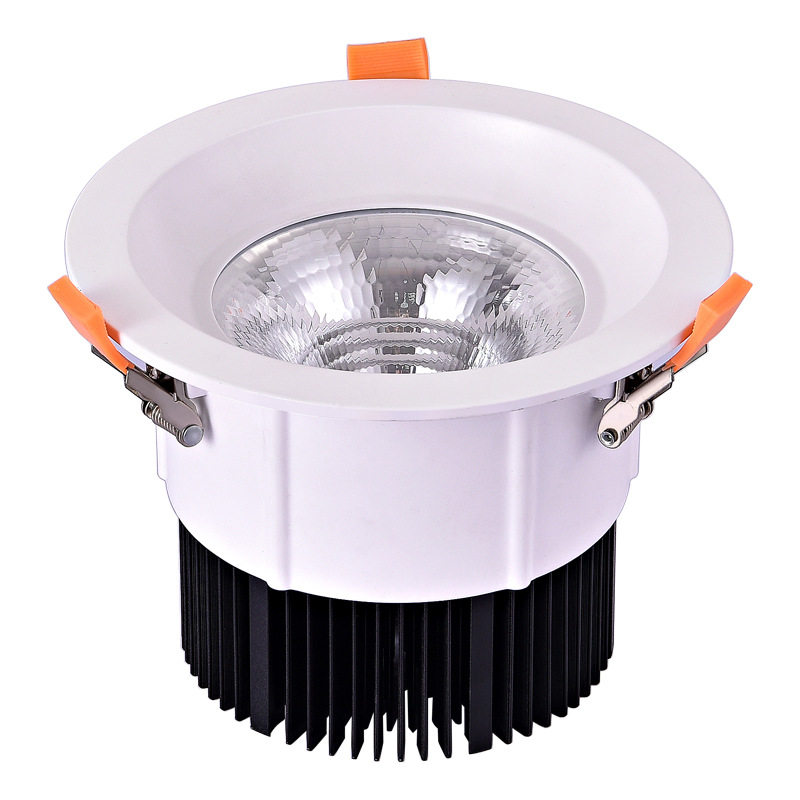 冷锻外壳套件6寸COB可调天花灯射灯LED筒灯外壳40W60W铝材厂家