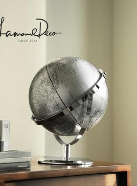 LamomeDeco轻奢地球仪现代高档欧式装饰品办公室桌面书房客厅摆件