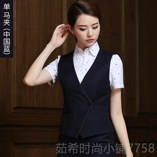 厦航空姐制服业女高端职业套装 新款 前台置物业店工服珠宝店酒作工