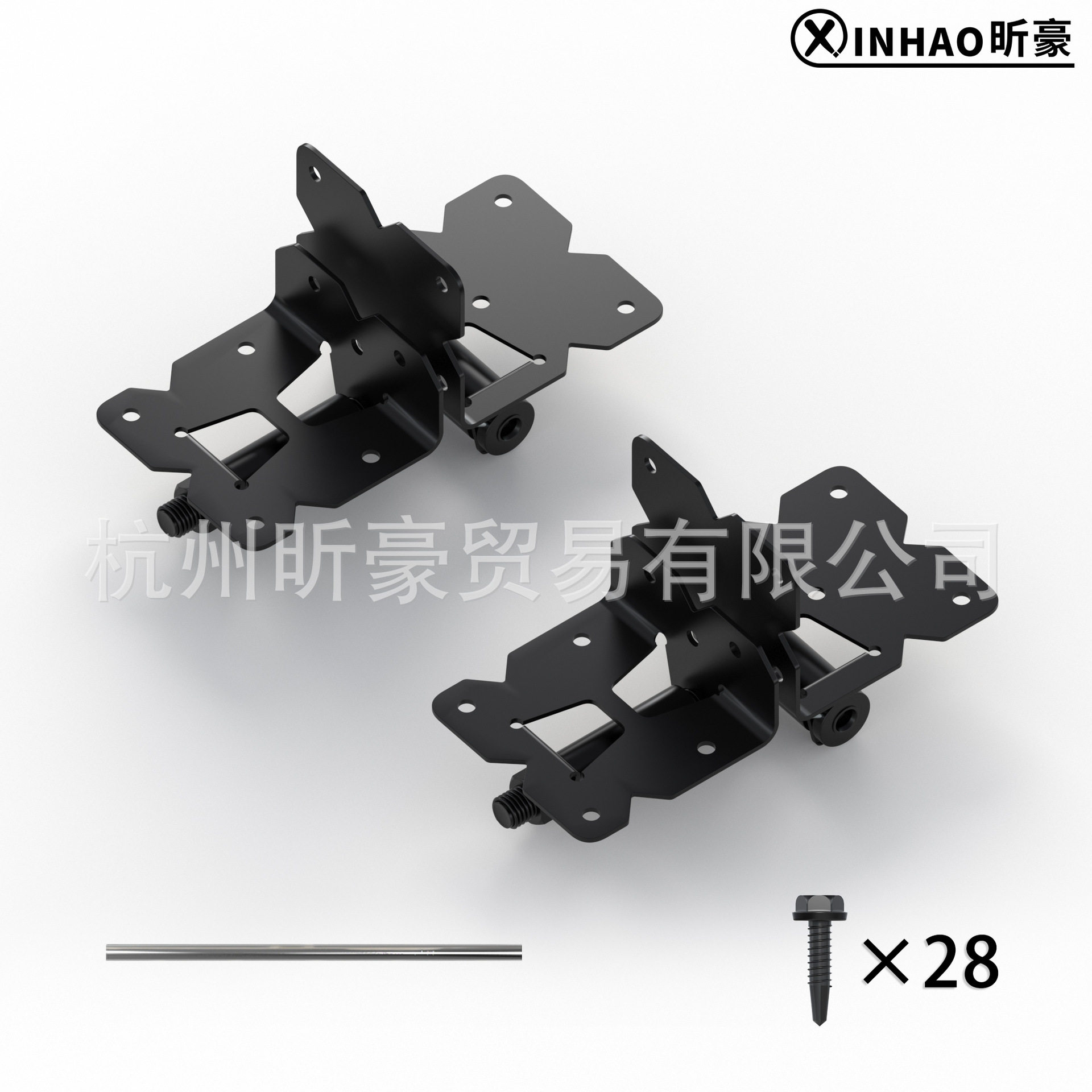 美式PVC花园合页 PVC篱笆门合页 PVC栅栏合页 篱笆门铰链