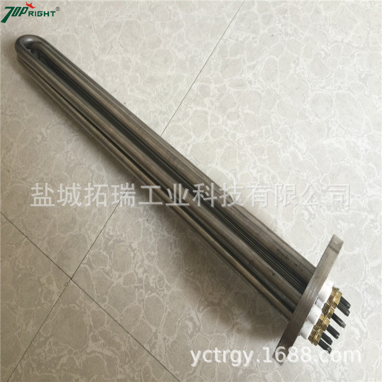 订做不锈钢法兰电热管法兰式液体加热管防腐型法兰式发热管