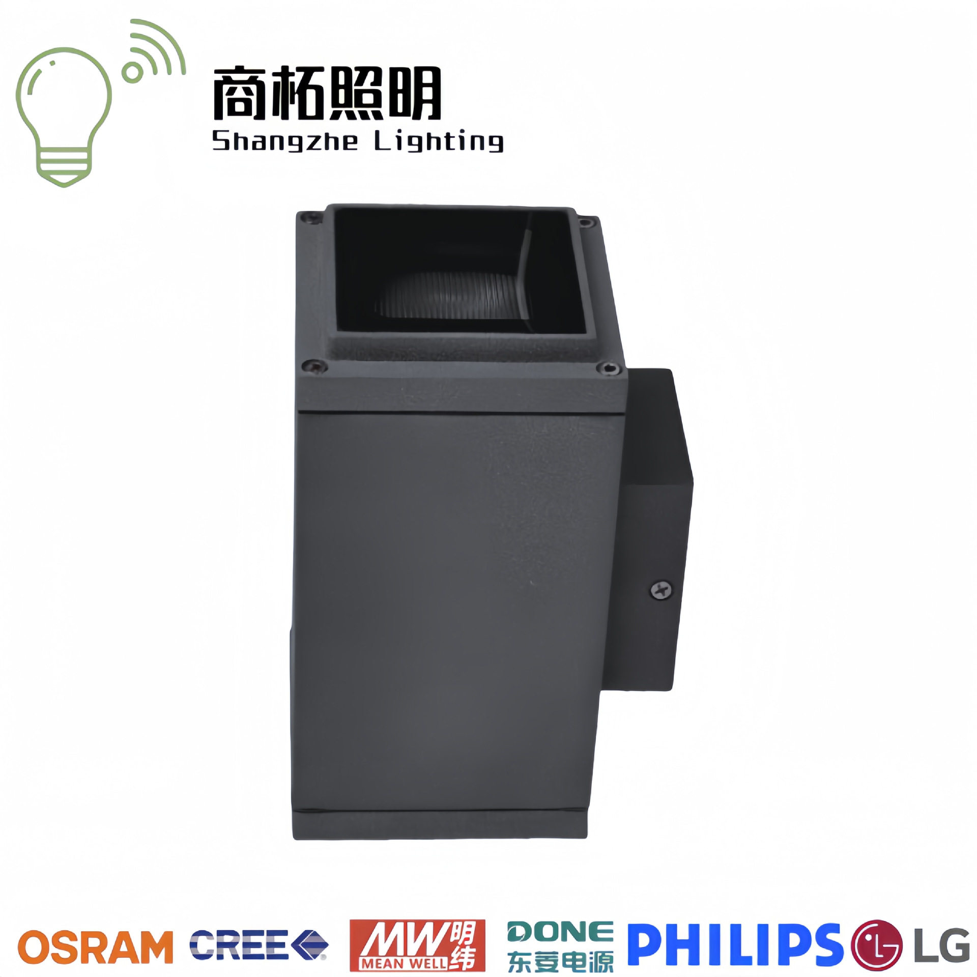 厂家直销10W20W户外防水led一束光双向上下照壁灯窄光束壁灯
