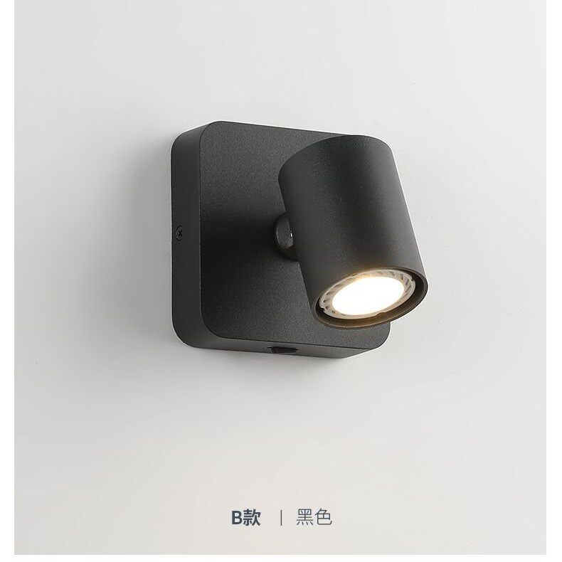壁灯床头灯卧室阅读壁灯现代简约书房客厅走廊旋转角度带开关射灯