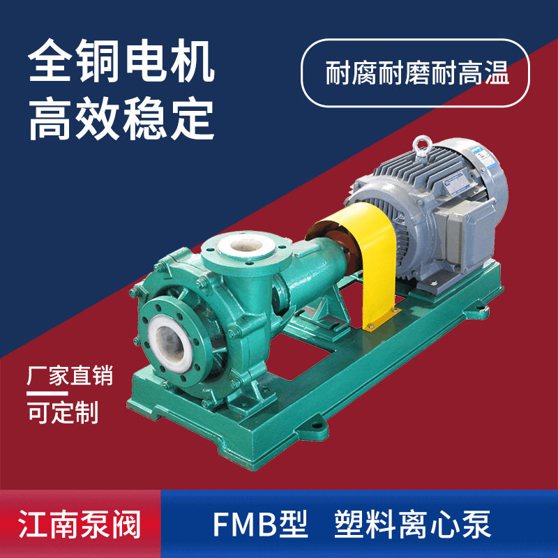 江南FMB40-32-125压滤机耐磨泵 发电厂卸酸泵 小型塑料离心泵