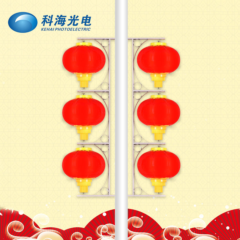 LED大红灯笼喜庆景观灯挂饰