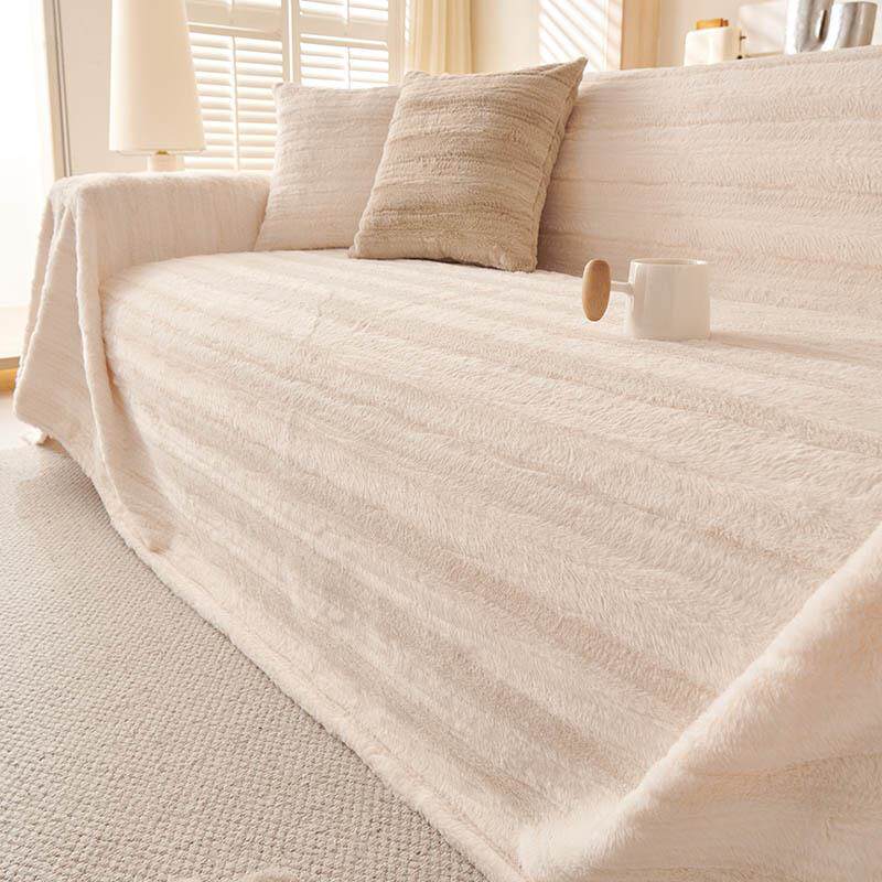 轻奢高级感沙发巾2025新款现代简约纯色一片式沙发盖布巾罩套毯子