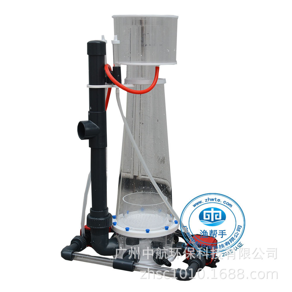 水族过滤设备小型有机玻璃蛋白质分离器固液poe分离泡沫处理器