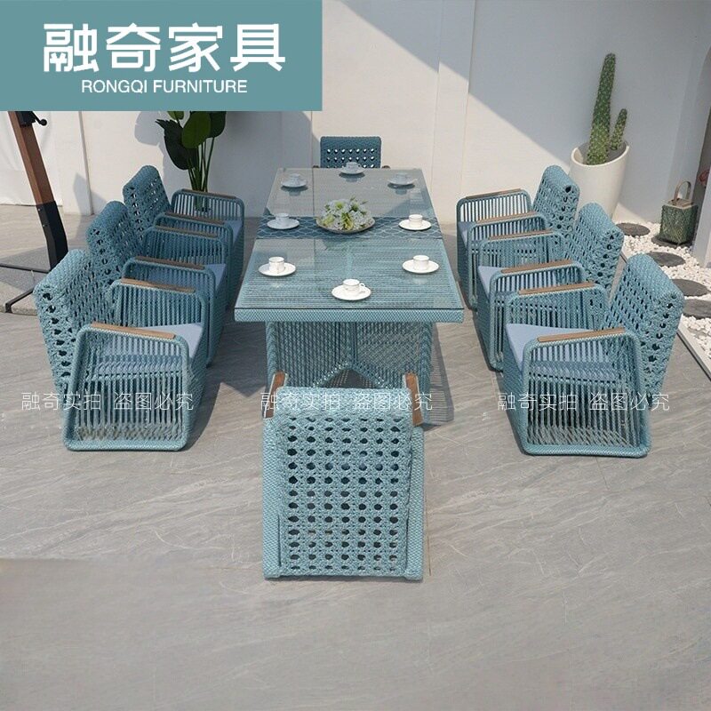 户外别墅庭院高端沙发椅茶几