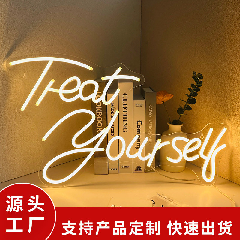 霓虹灯一站式定制 跨境外贸霓虹灯字母灯轮廓灯LED装饰灯定制