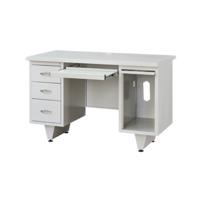 1.2米铁皮办公桌加厚料钢质电脑桌1.4米职员桌防火防泡水防潮铁台