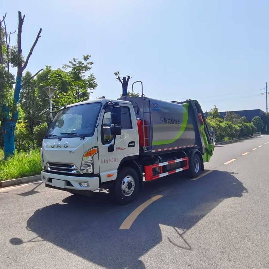 国六江淮7.5m3压缩式垃圾车全国联保厂家直供出口JAC垃圾专用车