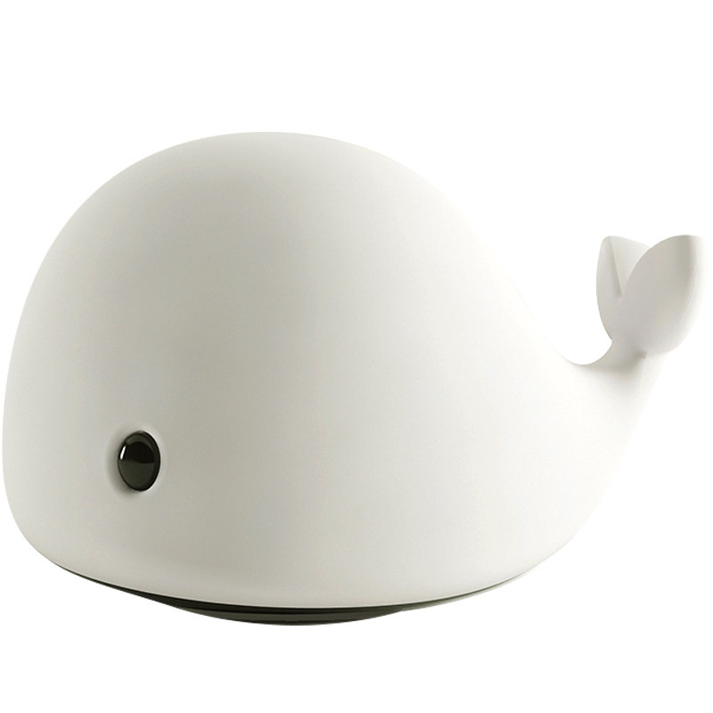 led海豚硅胶小夜灯可爱喂奶拍拍床头灯七彩梦幻浪漫usb可充电台灯