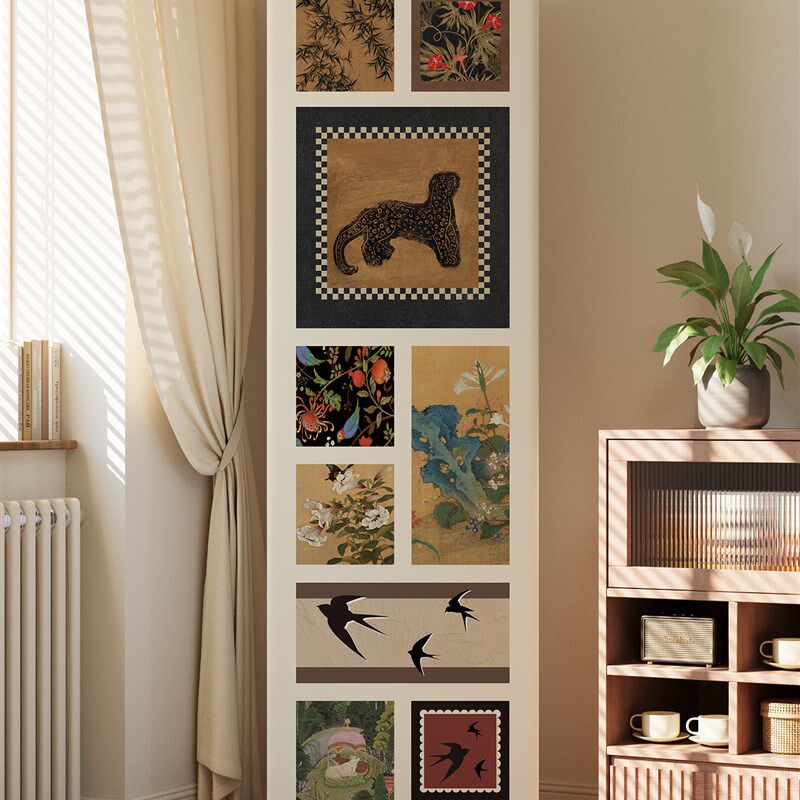 覆古中古风立式空调防尘罩客厅柜式方形空调罩弹力空调套保护套