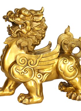 纯铜貔貅摆件特大号一对客厅镇宅办公室招财旺铺皮休摆设开业礼品