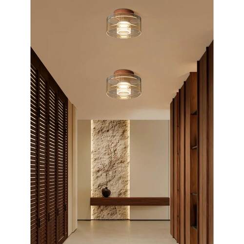 帕莎 过道灯 中古风走廊阳台灯LED全光谱入户玄关吸顶灯2025新款