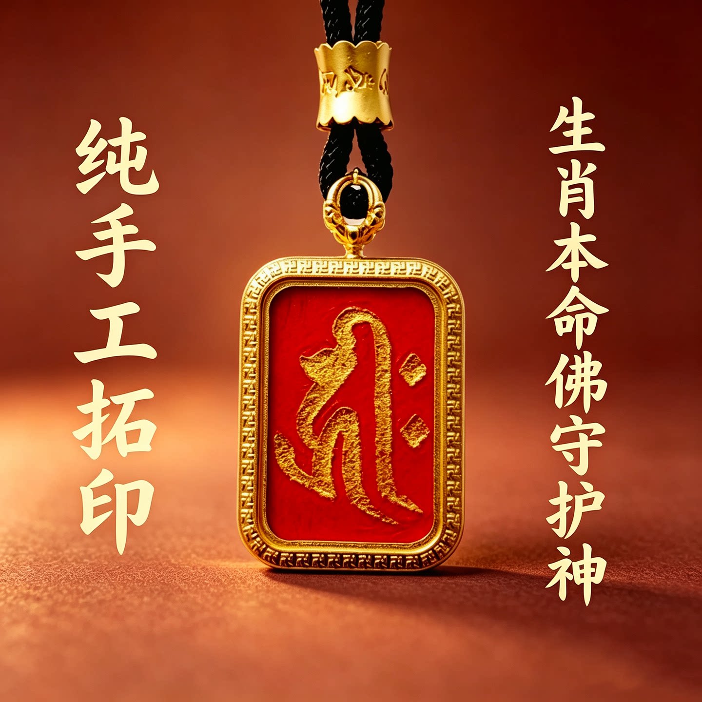 悟汐悉昙梵文真言宗八字种子字生肖本命佛守护神唐卡吊坠护身符牌