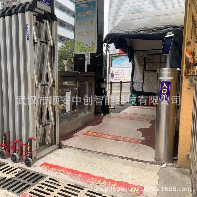 学校人脸识别门禁进出人员信息后台推送宿舍管理系统翼闸摆闸闸机
