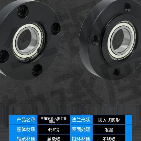 SFC带扣环嵌入型圆法兰带座单轴承座组件固定座BGRRB BFJ01包邮50