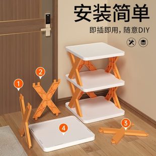 多功能窄收纳简易鞋 架宿舍省空间塑料多层门口 架鞋 小创意家用鞋