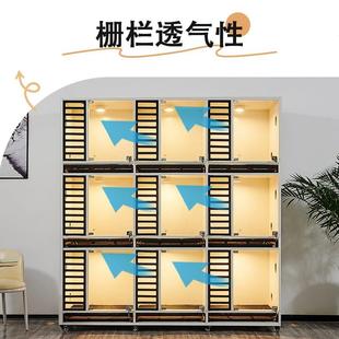 小型犬实木玻璃狗柜狗别墅宠物寄养笼子展示狗屋厕所宠物定制狗笼