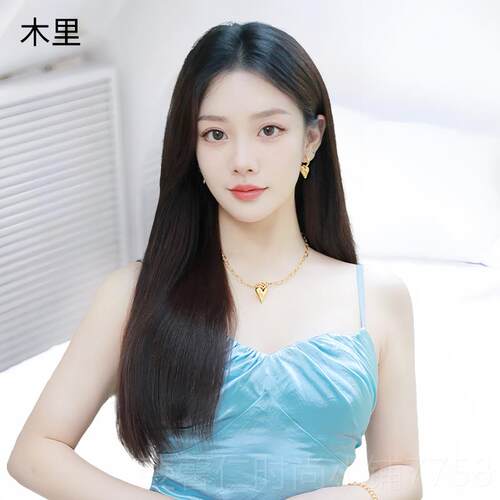 新品假发女长发真发全发长真人自然分中直发轻薄透气无痕蕾丝全头