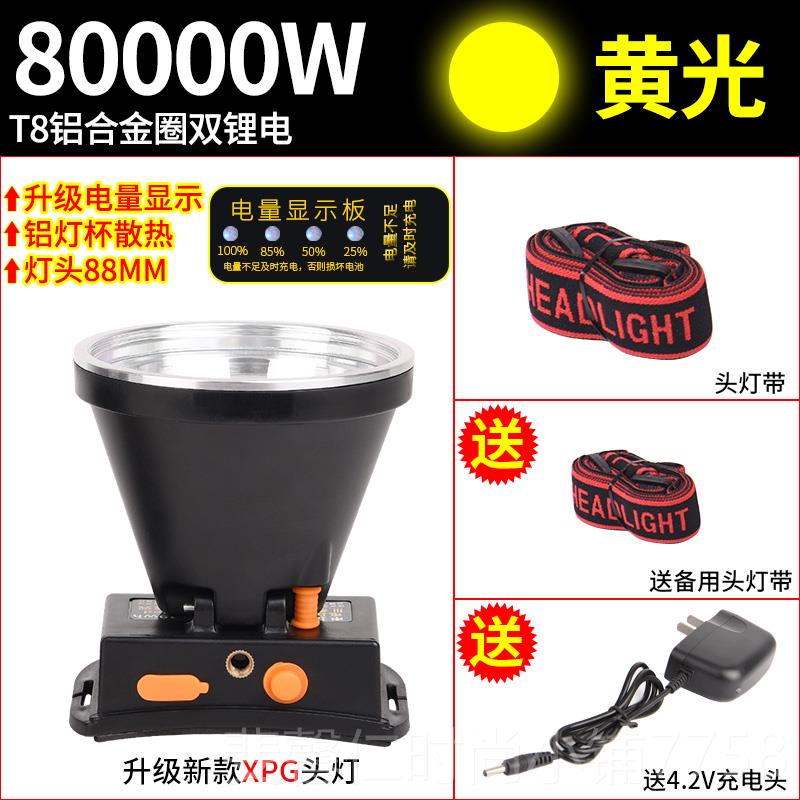 新品LED头灯强光充电超亮手远射头戴式筒电鱼灯户外探照灯疝气矿