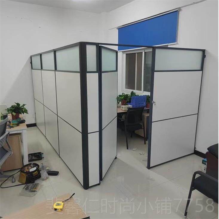 新品办公室隔断墙移动墙屏风门推拉折叠间车隔诊所牙科屏带风定制图片