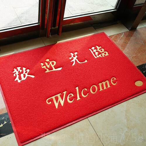 新品广告毯定制尺寸料垫电梯地毯欢光临门L迎OGO迎宾垫地垫进门塑