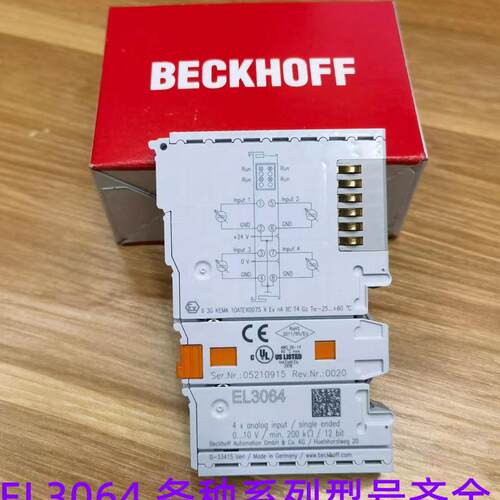 倍福模块EL3064 EL3062 EL3318 EL3154 EL3164 EL3162 EL262