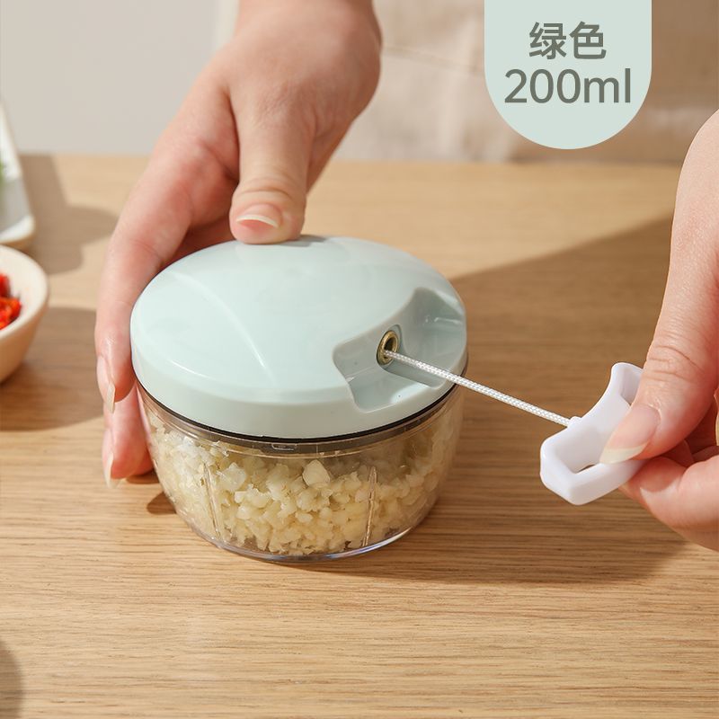 家用厨房手动拉搅碎机拉蒜器捣蒜泥神器蒜泥捣碎器搅蒜小绞肉机