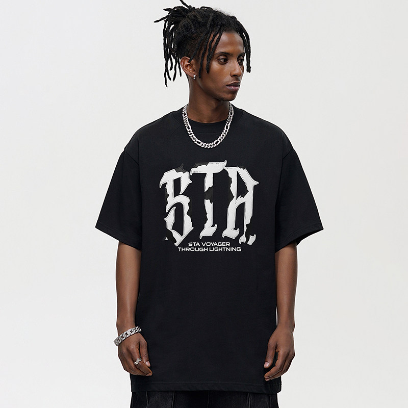 STA短袖t恤纯棉重磅上衣