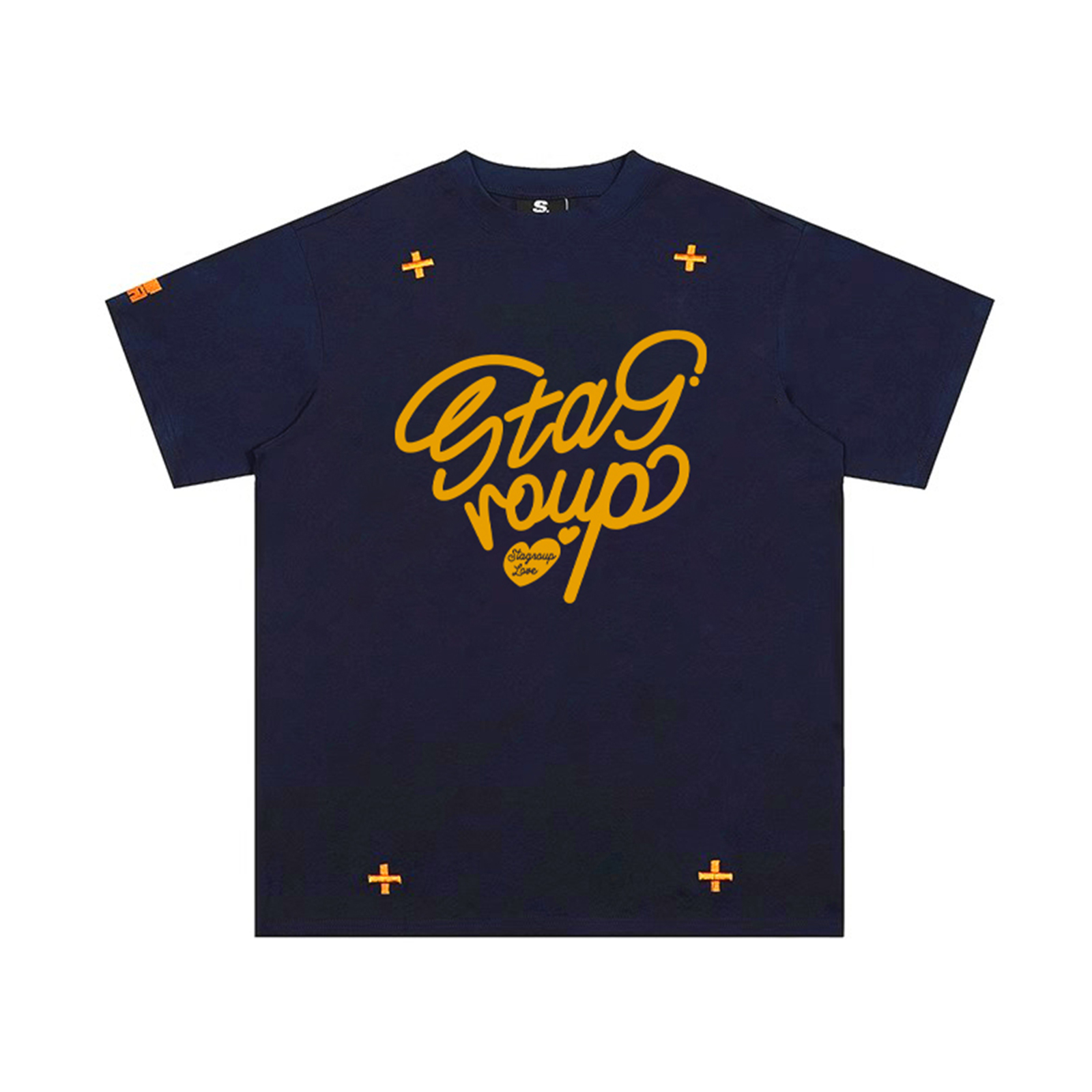 STA美式复古字母印花短袖T恤