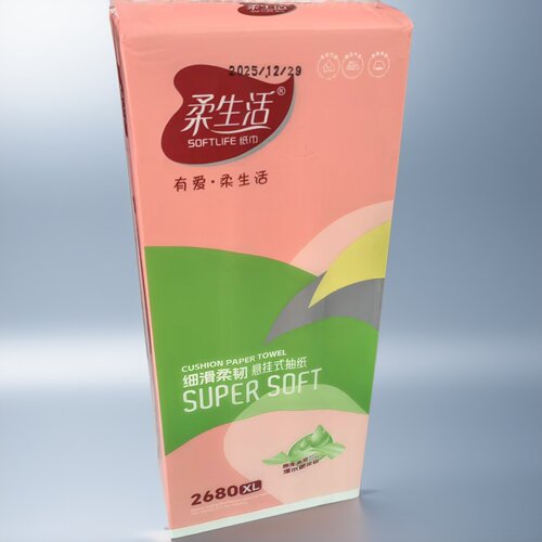 柔生活悬挂抽纸5层细滑20包