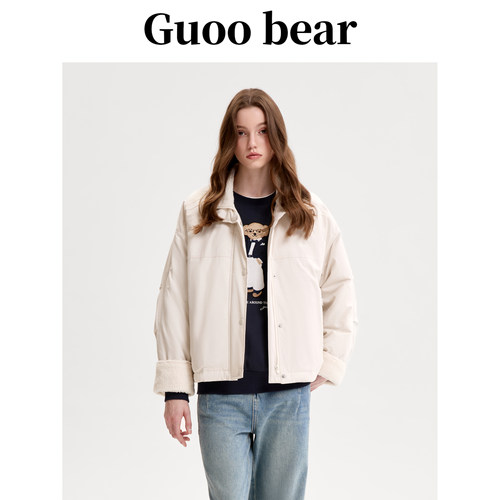 古家小熊夹棉休闲保暖棉服