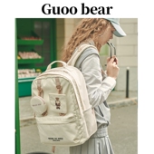 GUOOBEAR古家小熊2025新款 潮森系书包女韩版 高中学院风可爱背包