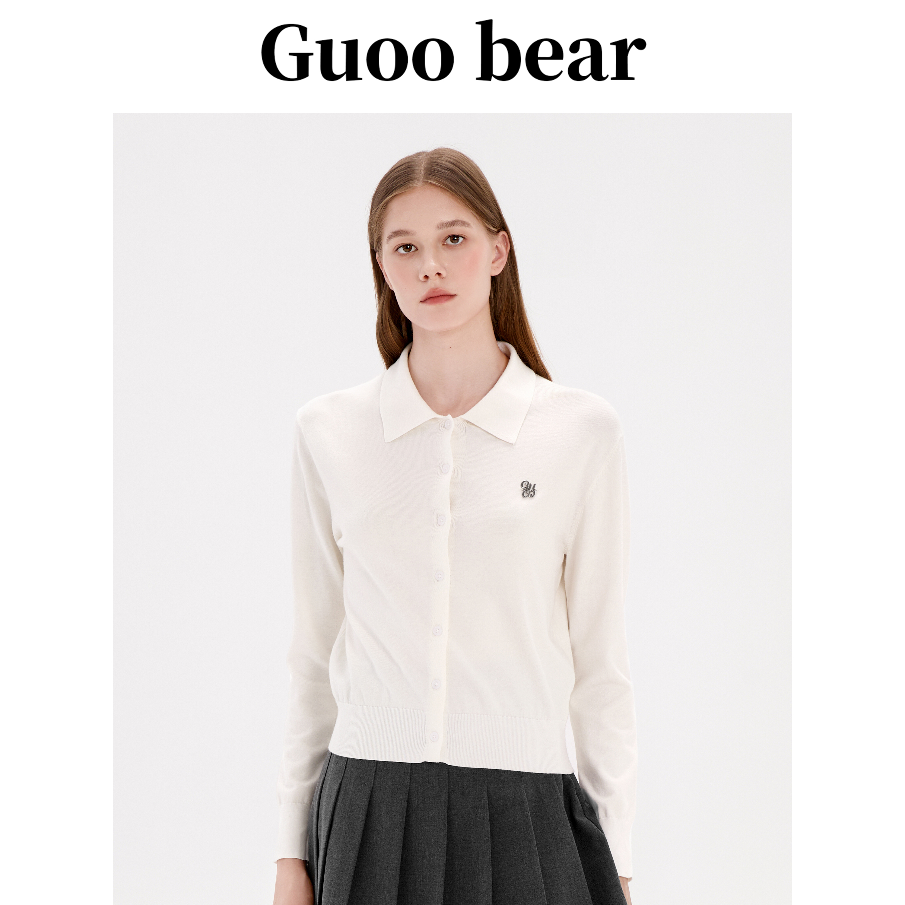 小熊毛针织开衫2025春季新款