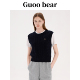 GUOOBEAR古家小熊针织马甲2026新款 上衣 绞花学院风休闲百搭无袖