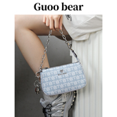 质感单肩背链条包 小方包洋气斜挎女包时尚 GUOOBEAR古家小熊 经典