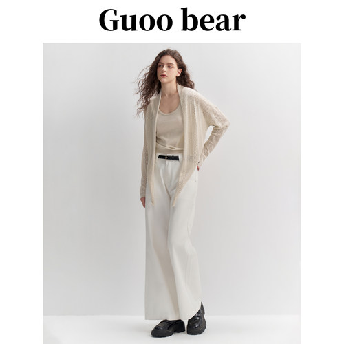 GUOOBEAR古家小熊高腰显瘦牛仔裤
