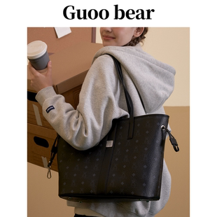 GUOOBEAR小熊大容量托特包女2025新款 上课高级感通勤单肩腋下包包
