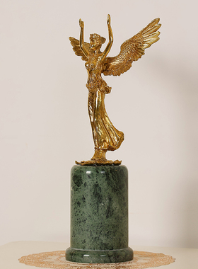 法式复古天使摆件欧式雕刻装饰艺术别墅客厅书房玄关奢华大理石