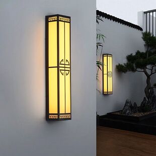 户外壁灯新中式庭院灯别墅大门口柱子壁灯室外防水外墙灯门楼装饰