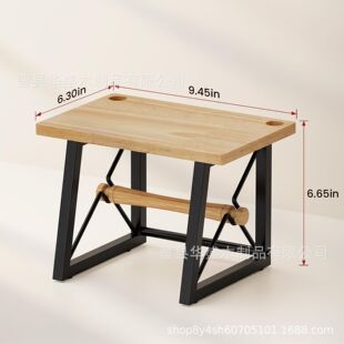 现货代发木制标签打印机支架铁木结合标签打印机架木质标签机支架