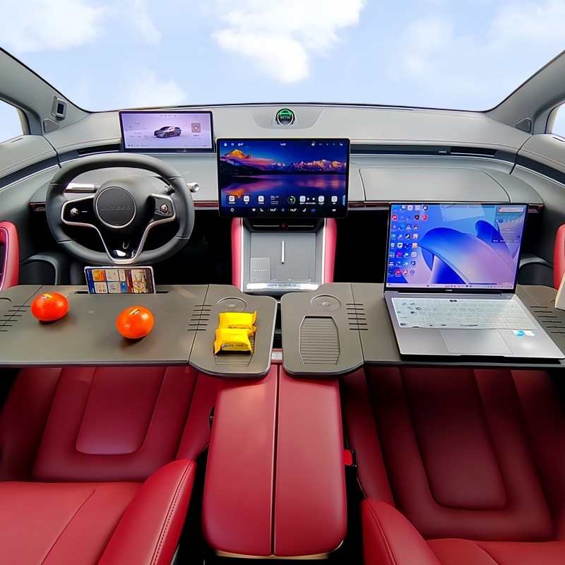 LUXEED智界S7nR7车载电脑小桌板办公餐桌学习桌小孩作业折叠主副