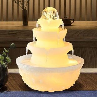饰循环厂之妙桌面流水喷泉纳家用 福转运珠乔迁水送礼祝家福招财装