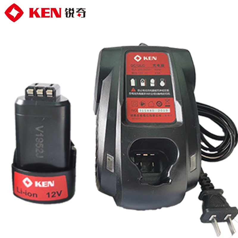 锐奇ken锂电池无刷充电钻小金刚配件6212/72Q12手电钻电池充电器