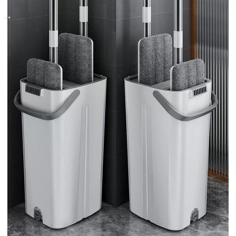 懒人拖地水桶拖把扫地拖地桶加厚加粗家用平板单卖洗脱一体拖把桶